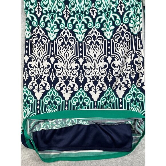 Laundry By Design Ladies Shift Dress 3/4 Sleeve Damask Pattern Lined Size 4 - Picture 14 of 14